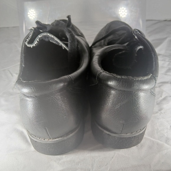 Dr Scholls Black Leather Lace Up Comfort Moc Toe Shoes Mens 105 Wide - Picture 5 of 8